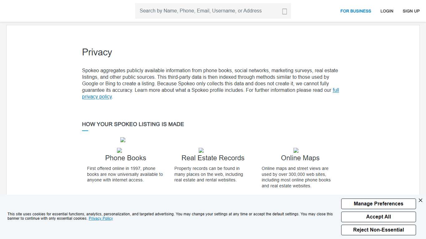 Spokeo People Search Privacy
